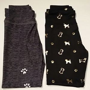 Justice Leggings Size 14 Girls Dog/Puppy Prints